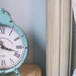 clock by bedside