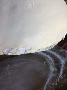 Unfinished belly cast