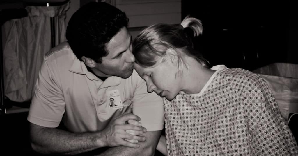 Dad support in labor