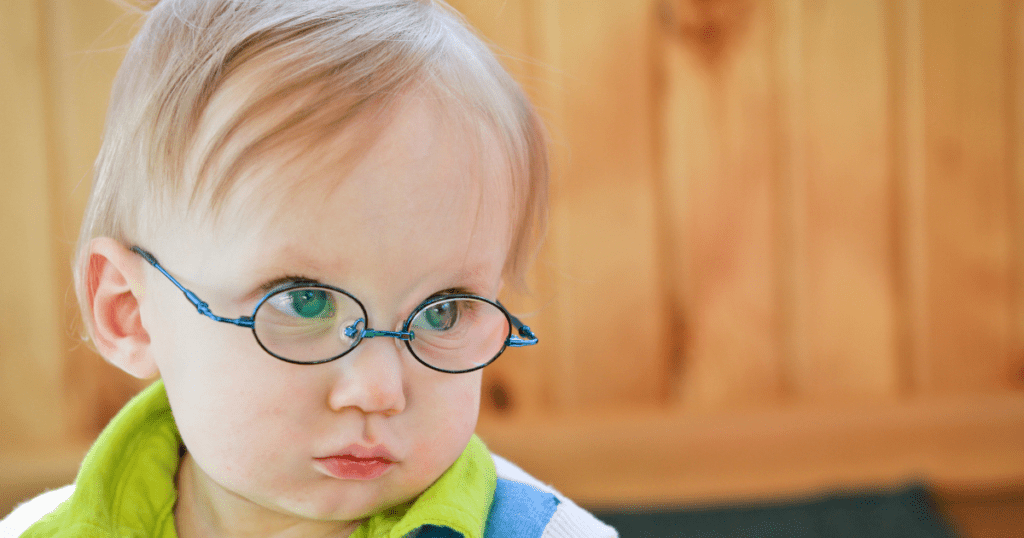 Is My Baby Cross Eyed, Baby Wearing Glasses