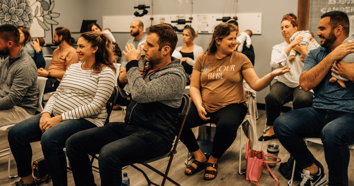 Expecting Parents in a Newborn Care Class