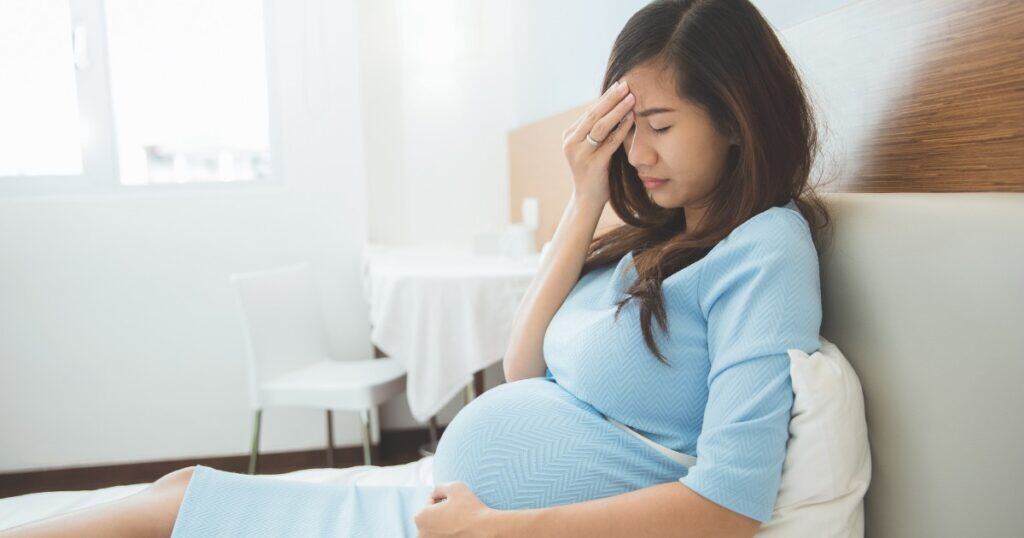 Third Trimester Anxiety - pregnant mom worried