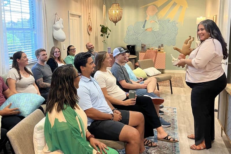 Birth essentials class at Buddha Belly Doulas center in Tampa Bay, FL