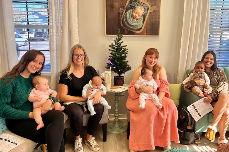 new moms at Tampa support group "Bumps & Babies" at Buddha Belly Doulas