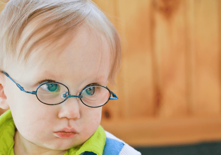 Is My Baby Cross Eyed, Baby Wearing Glasses