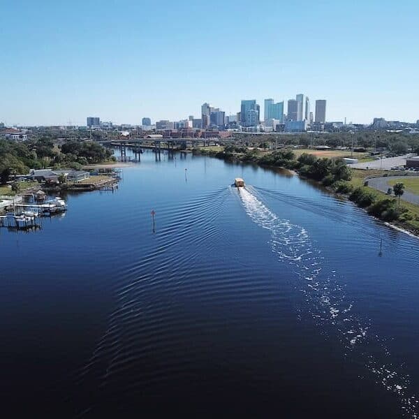 tampa bay, florida aerial photo